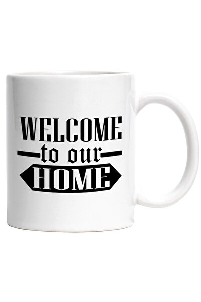 INOVATIX Cana alba personalizata, mesaj de intampinare Bun-venit la noi acasa...