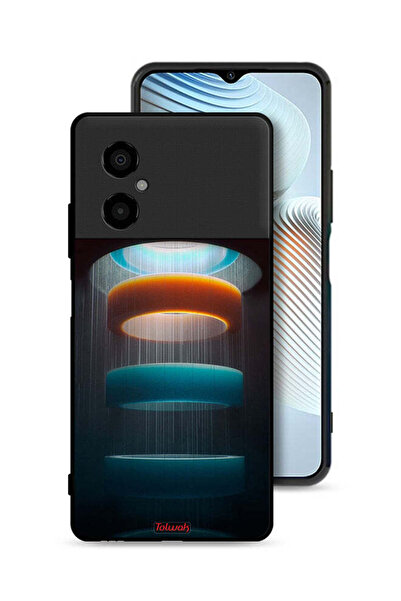 Tolwak غطاء حماية لهاتف Xiaomi Poco M4 5G بنمط حلقات فنية
