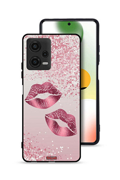Tolwak غطاء حماية لهاتف Xiaomi Poco X5 برسومات شفاه لامعة