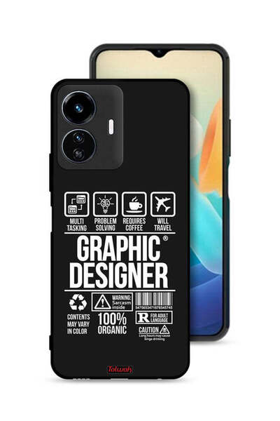 Tolwak Vivo Y77e 5G Protective Case Cover Graphic Designer Sticker
