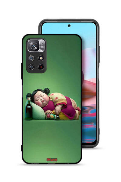 Tolwak غطاء حماية لهاتف شاومي ريدمي نوت 11 4G - فتاة سمينة