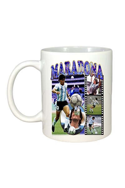 INOVATIX Cana Alba Personalizata, Maradona Diego Collage, Maner Si Interior A...