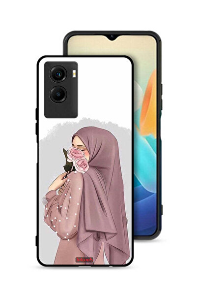 Tolwak غطاء حماية لهاتف Vivo Y55s 5G (2021) بتصميم فتاة تحمل ورودًا
