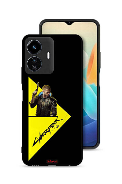 Tolwak غطاء حماية لجهاز Vivo Y77 5G بتصميم Cyberpunk 2077