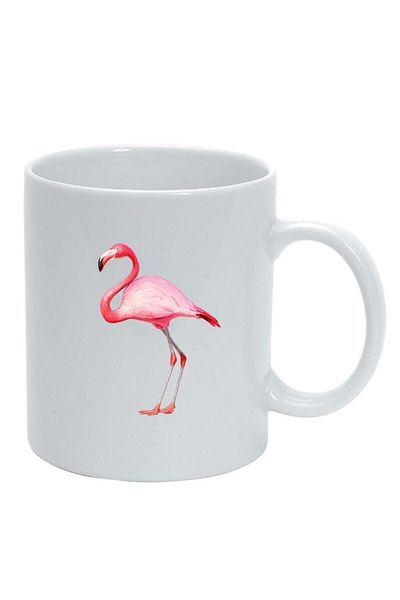 INOVATIX Personalized white mug, Pelican, white, D418, INOVATIX®. 330ml