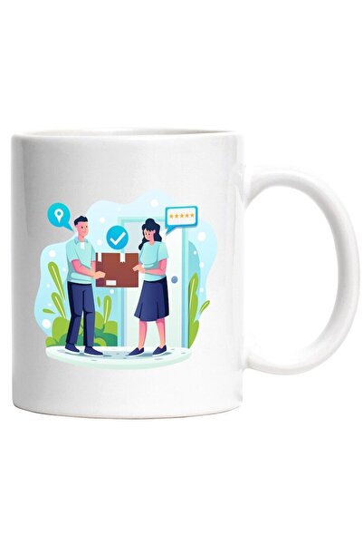 INOVATIX Cana alba personalizata, Livrator, Pachet, Recenzie, INOVATIX®. 330ml