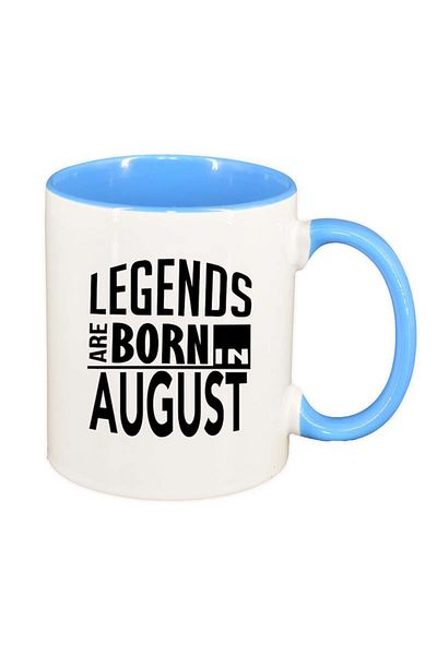 INOVATIX Personalized white mug, Legend, blue interior, D81, INOVATIX®. 330ml