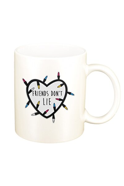 INOVATIX Cană albă personalizată, Stranger Things Friends Dont Lie, D1292, IN...