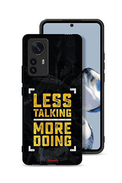 Tolwak Xiaomi 12 Pro Protective Case Cover Less Talking More Doing