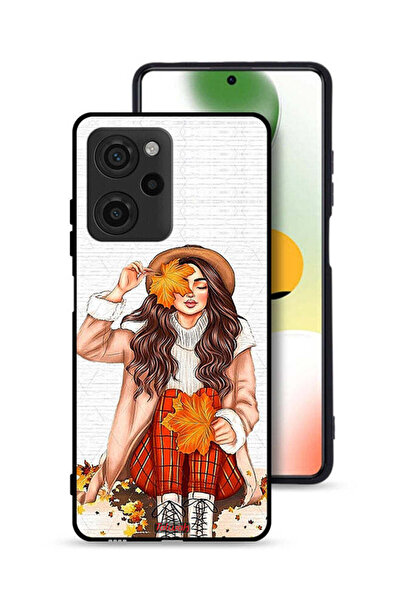 Tolwak غطاء حماية لهاتف Xiaomi Poco X5 Pro يحمل صورة أوراق الخريف الفنية