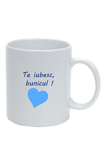 INOVATIX Cana alba personalizata, Te iubesc..., alb, D1027, INOVATIX®. 330ml