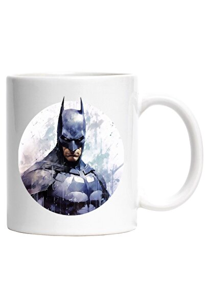 INOVATIX Cana alba personalizata, Portret, Bruce Wayne, Batman, Costum, DC, S...