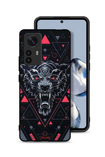 Tolwak Xiaomi 12X Protective Case Cover Scrolling Wolf
