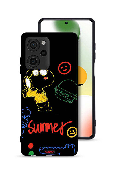 Tolwak غطاء حماية لهاتف Xiaomi Poco X5 Pro بملصق صيفي