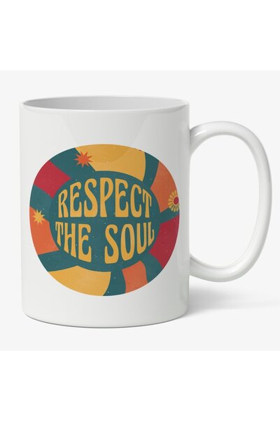 INOVATIX Cana alba personalizata, In Engleza Respect The Soul, Respecta Sufle...