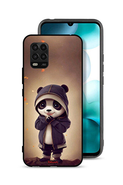 Tolwak غطاء حماية لهاتف شاومي مي 10 لايت 5G بنقشة الباندا الصغيرة اللطيفة