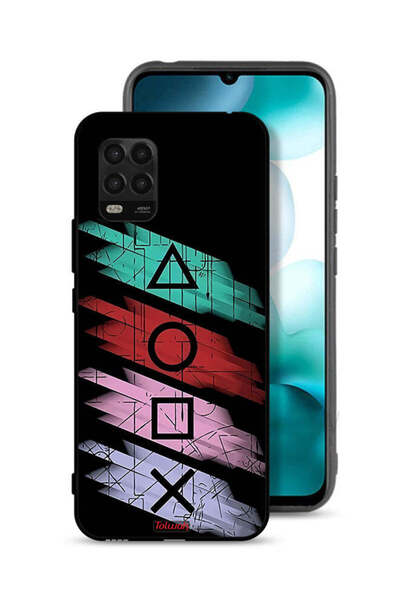 Tolwak Xiaomi Mi 10 Lite 5G Protective Case Cover Squid Game Icons