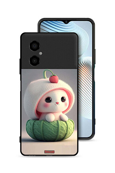 Tolwak غطاء حماية لهاتف Xiaomi Poco M4 5G - أرنب صغير لطيف