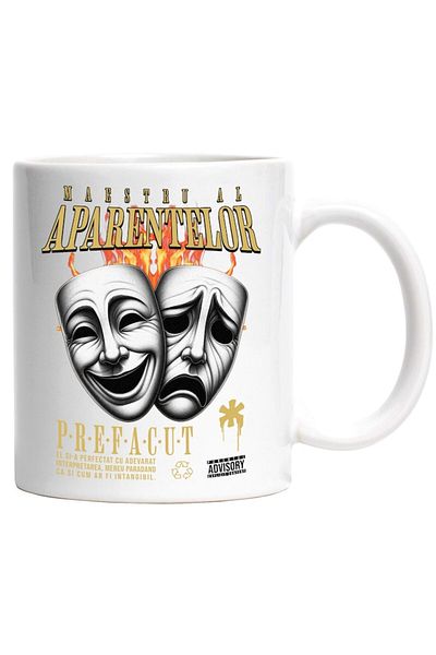 INOVATIX Personalized white mug, Prefacut - Master of Appearances, INOVATIX®. 330ml