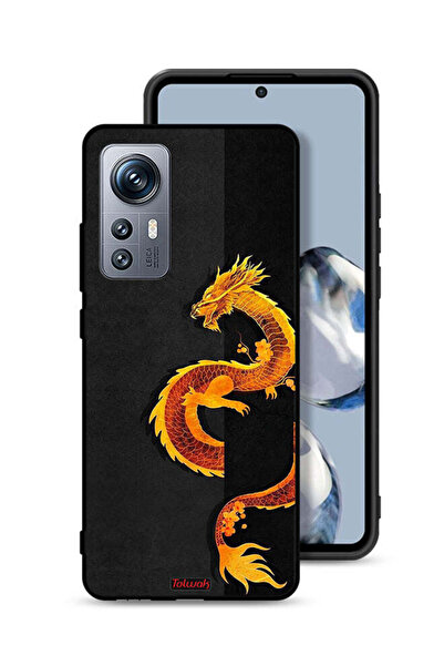 Tolwak Xiaomi 12S Protective Case Cover Dragon Art