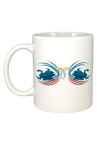 INOVATIX Cana Alba Personalizata, Ss Lazio Italia, Maner Si Interior Alb, ®. ...