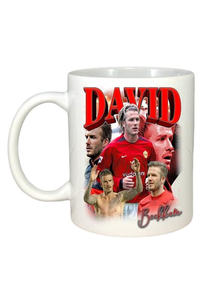 INOVATIX Εξατομικευμένη Λευκή Κούπα, David Backham Manchester, Λευκή Λαβή και...