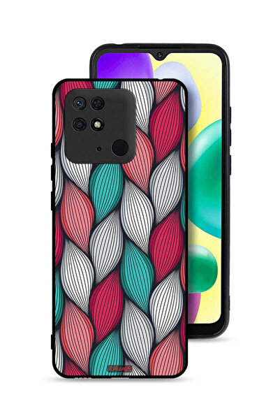 Tolwak غطاء حماية بنقشة ريش لهاتف شاومي ريدمي 10 سي