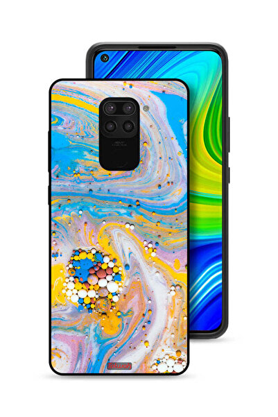 Tolwak غطاء حماية لهاتف شاومي ريدمي نوت 9 - أحجار كريمة ملونة تجريدية