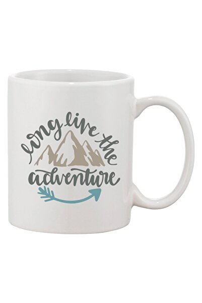 INOVATIX Personalized white mug, personalized 'Long live the adventure', INOV...