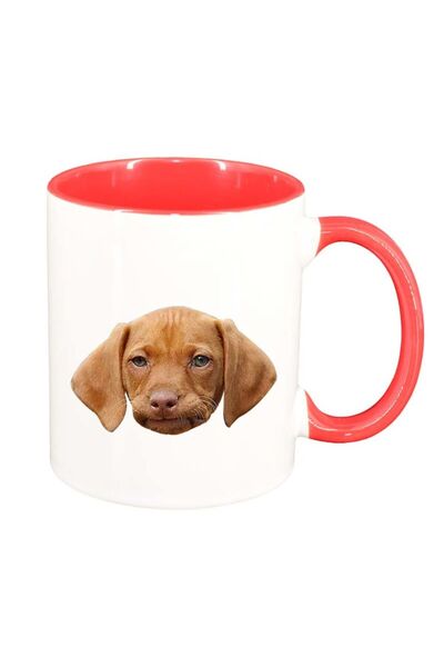 INOVATIX Cana alba personalizata, Dog, interior rosu, D93, INOVATIX®. 330ml