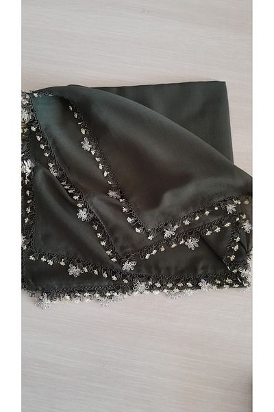 Papatyam Handcrafted Needlework Writing/Needlework Embroidery/Yemeni Needlework/Handcrafted Dowry Cheesecloth/100X100/Cenk