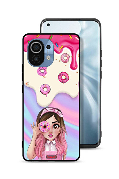 Tolwak غطاء حماية لهاتف شاومي مي 11 يحمل صورة دونات