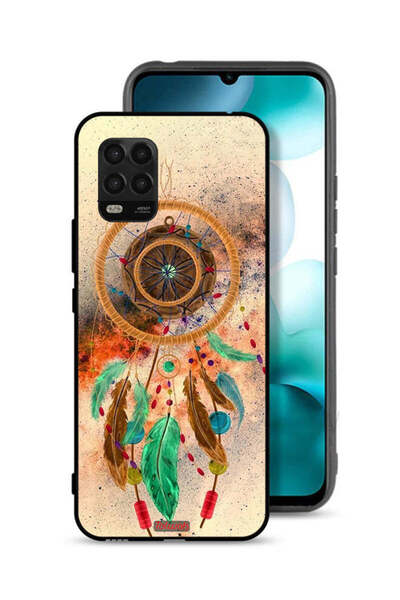 Tolwak غطاء حماية لهاتف شاومي مي 10 لايت 5G بنقشة ماندالا وريش معلق