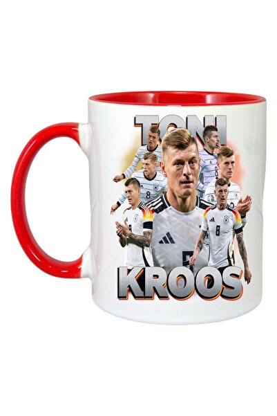 INOVATIX Cana Alba Personalizata, Toni Kroos Germany, Maner Si Interior Rosu,...
