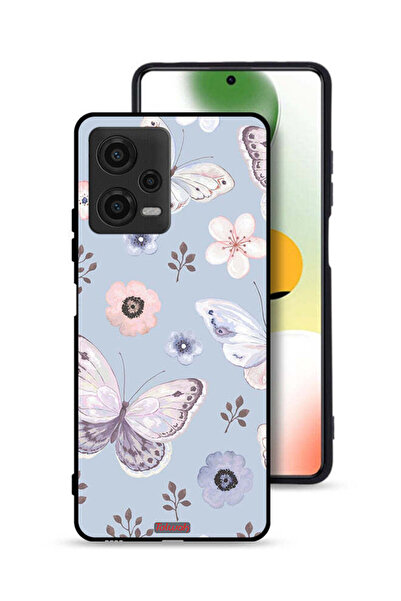 Tolwak غطاء حماية لهاتف Xiaomi Poco X5 بنقشة فراشات وزهور