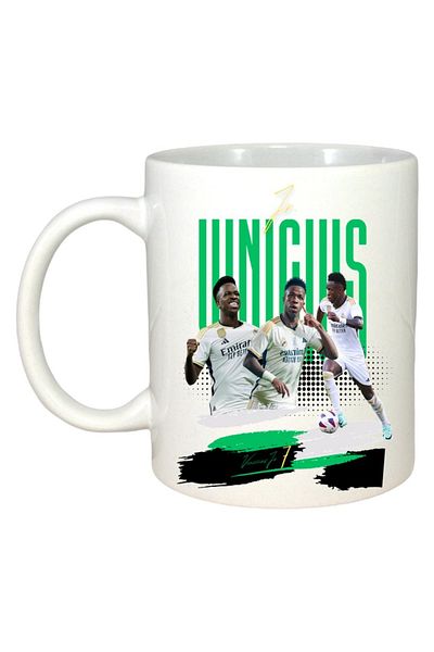 INOVATIX Personalized White Mug, Vini Jr, White Handle and Interior, ®. 330ml