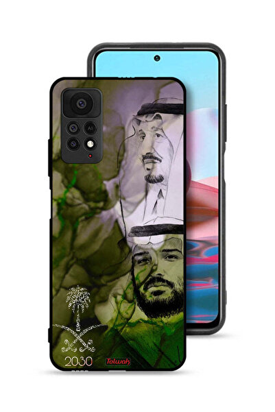 Tolwak غطاء حماية لهاتف شاومي ريدمي نوت 11 برو 5G، ملصق فني للملك سلمان وولي ...