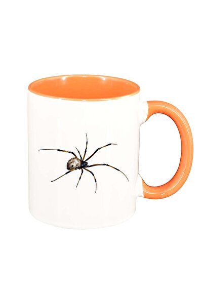 INOVATIX Cana alba personalizata, Spider, interior portocaliu, D308, INOVATIX...