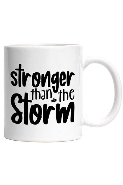 INOVATIX Personalized white mug, Stronger than the storm - stronger than the storm, INOVATIX®. 330ml