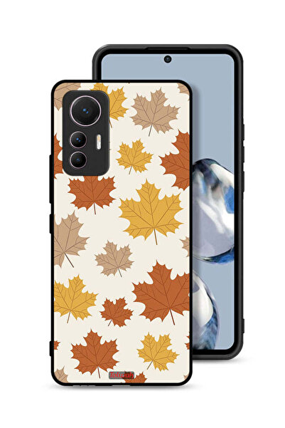 Tolwak غطاء حماية لهاتف شاومي 12 لايت بنقشة أوراق الخريف