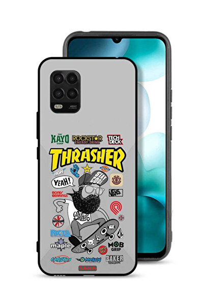 Tolwak غطاء حماية لهاتف Xiaomi Mi 10 Lite 5G ملصق Thrasher