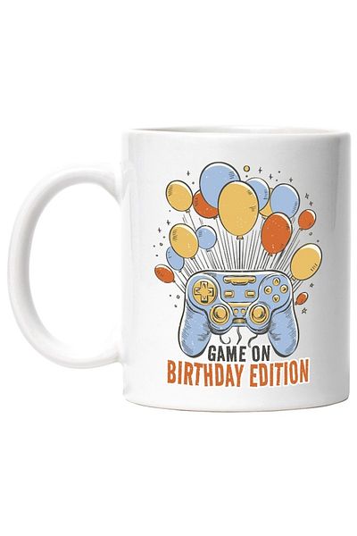 INOVATIX Cana alba personalizata, Mesaj In Engleza game On Birthday Edition, Controller, INOVATIX®. 330ml