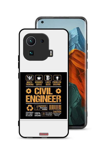 Tolwak غطاء حماية لهاتف شاومي مي 11 برو، ملصق مهندس مدني