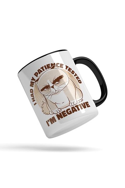 INOVATIX Personalized white mug, Patience Test Cat, INOVATIX®. 330ml