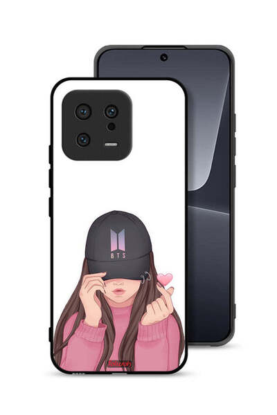 Tolwak Xiaomi 13 Protective Case Cover Girl Making Snap