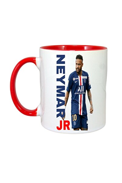 INOVATIX Cana Alba Personalizata, Neymar Jr Psg Prezentare, Maner Si Interior Rosu, ®. 330ml