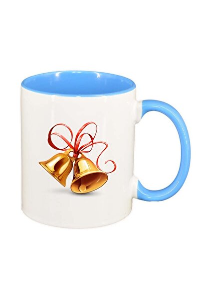 INOVATIX Персонализирана бяла чаша, Коледа, син интериор, D170, INOVATIX®. 33...