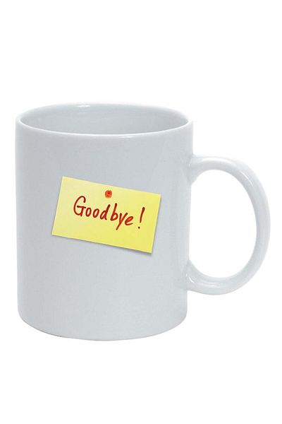 INOVATIX Personalized white mug, Goodbye, white, D387, INOVATIX®. 330ml