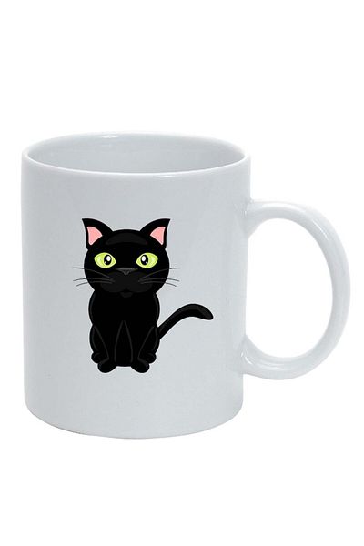 INOVATIX Personalized white mug, Cat, white, D424, INOVATIX®. 330ml