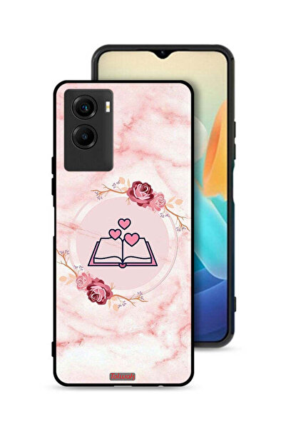 Tolwak Vivo Y55s 5G (2021) Protective Case Cover Three Hearts On Book Artwork